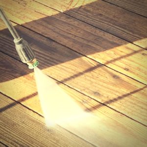 wood can be pressure washed