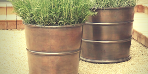 metal container gardening